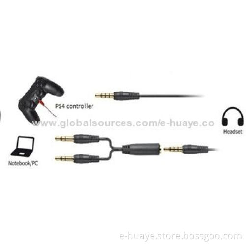 Gaming Console Headset for PC and PS4, with Glittering Light, Lightweight Design, Big Ear Cushion